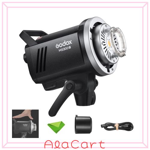 Godox MS300V 300W スタジオフラッシュ ストロボ LED モデリングランプ付き