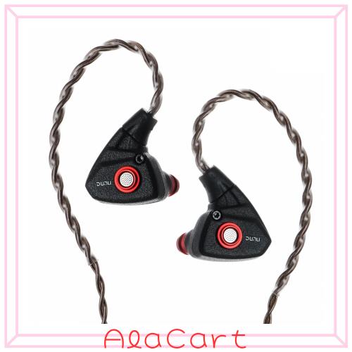 HiFiGo DUNU Titan S インイヤーモニター、11mm ダイナミックドライバー HiFi IEMs イヤフォン パワフルサウンド付き (Black)