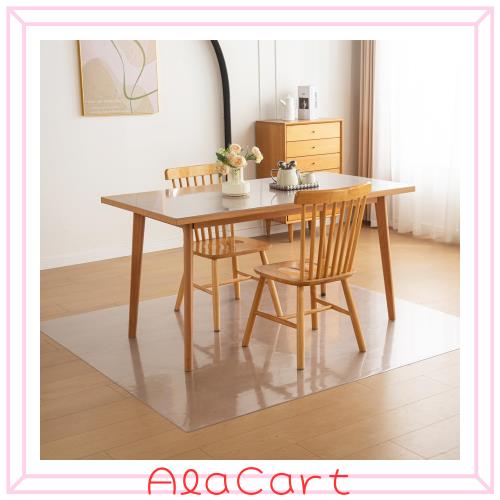 Bloomlover ダイニングマット エンボス加工 透明 200x240cm 厚さ1.5mm 特大サイズ PVC 床を保護する シートクリア ダイニングテーブルマ