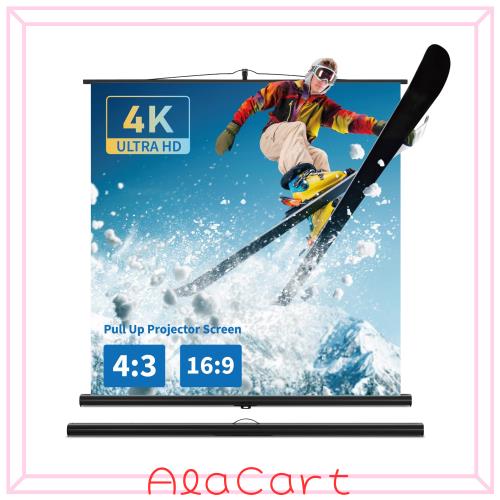 プロジェクター スクリーン、引き上げ式、スクリーン プロジェクター用