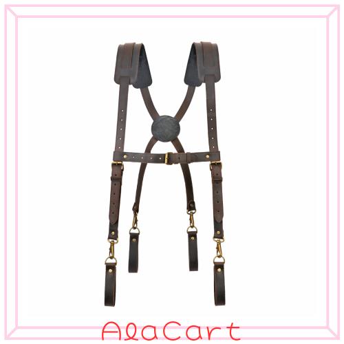 [Tourbon] ツールベルト サスペンダー 電気工事 作業用サスペンダー 調節可能 快適なパッド入り