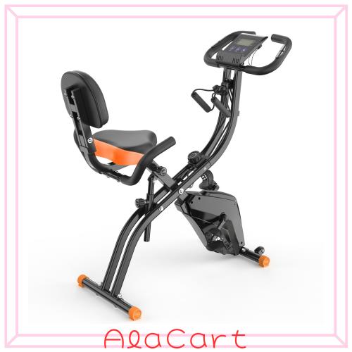 CYFIE フィットネスバイク 折りたたみ 心拍数計測 静音 10段階負荷調節 家庭用 トレーニング バイク 室内 自転車 エクササイズバイク サ