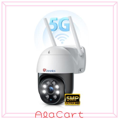 Ctronics 防犯カメラ ワイヤレス屋外 5MP 5GWi-Fi自動追尾 128G対応