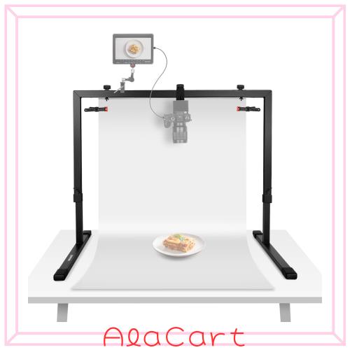 NEEWER オーバーヘッドカメラマウントリグ トップダウンショット用 プロな撮影スタンド 耐荷重 スチール製 卓上マルチデバイスマウントプ