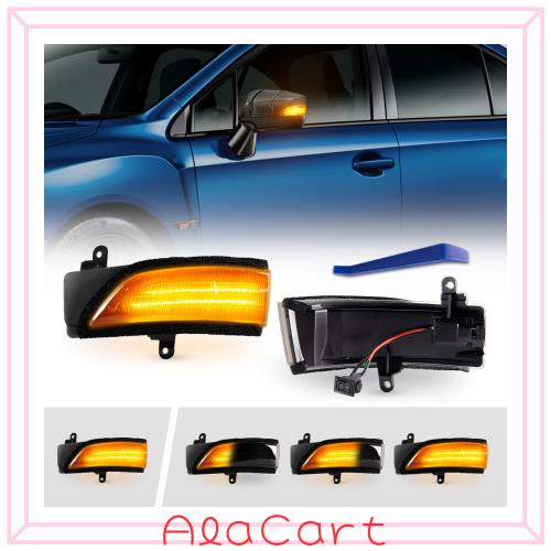 POPMOTORZ スバル WRX S4 STI VAG/VAB型 レヴォーグ VM系 に適合ドアサイドミラー流れる LED ウインカー ミラーシーケンシャル【車検対応