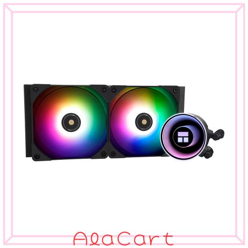 Thermalright Frozen Notte 240 BLACK ARGB V2 水冷CPUクーラー、240ブラックCPUクーラー仕様、ダブルPWMファン、S-FDB V2ベアリング、AM
