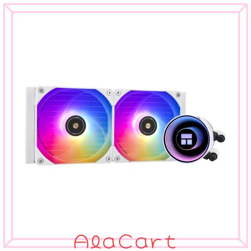 Thermalright Frozen Notte 240 WHITE ARGB V2 水冷CPUクーラー、240ホワイトCPUクーラー仕様、ダブルPWMファン、S-FDB V2ベアリング、AM