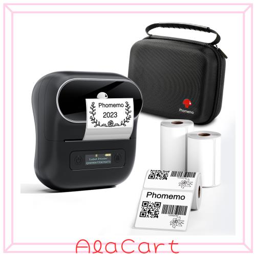 Phomemo M220 ラベルメーカー プリンターキット サーマルラベルプリンター Bluetoothモバイルプリンター Android対応 iOS対応 20-75mmのの通販は