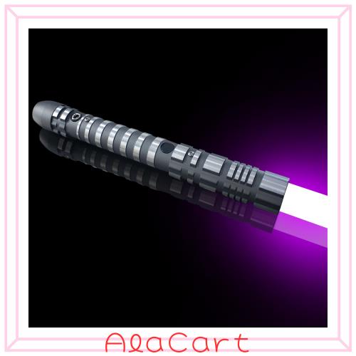 YDD ライトセイバー フルカラー16色切り替え 金属アルミニウム柄、 ゴースト プレミアム フォース FX ブラックシリーズ ライトセイバー 3