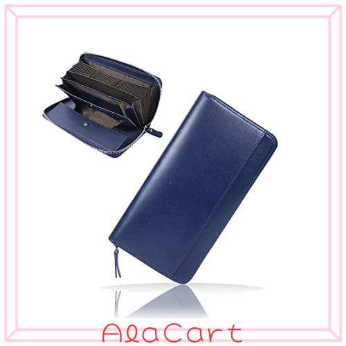 jxleichi 財布 メンズ 長財布 栃木レザー 本革 さいふ YKKファスナー 25枚カード収納可能 カードケース 一流の財布職人が作る 男性 紳士