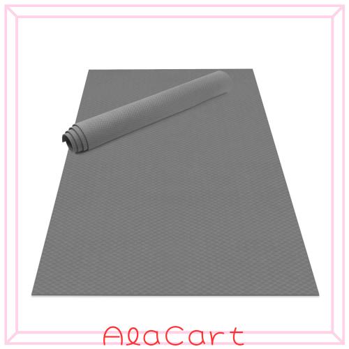 Odoland ヨガマット エクササイズマット 200x130cm 極厚6mm 高密度 ニトリルゴム 滑り止め ストラップ付 二人用 トレーニングマット 収納