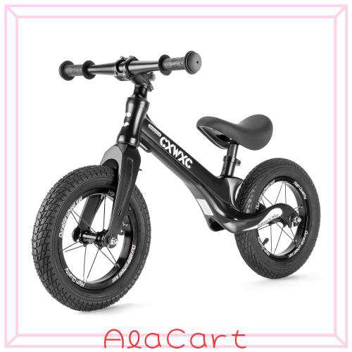 CXWXC キックバイク 2歳〜5歳 12インチ キッズバイク 子ども用 スポーツ ペダルなし自転車 ブレーキなし 誕生日プレゼント ブラック (CX-の通販は