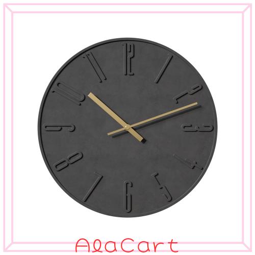 TAHITICA 壁掛け時計 コンクリート製 静音 シンプル モダン 北欧 30CM 掛け時計 ウォールクロック 部屋飾り アナログ 連続秒針 リビング