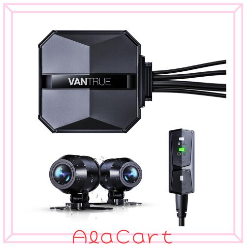業界初4K画質 バイク ドライブレコーダー 前後カメラ 4K+1080P VANTRUE F1 WiFi搭載 GPS内蔵 全体IP67防水防塵 IMX415センサー 800万画素