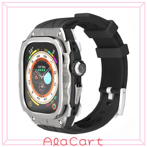 Amazon.co.jp: 高級メタルケース Apple Watch 9 8 7 45mm 6 SE 44mm