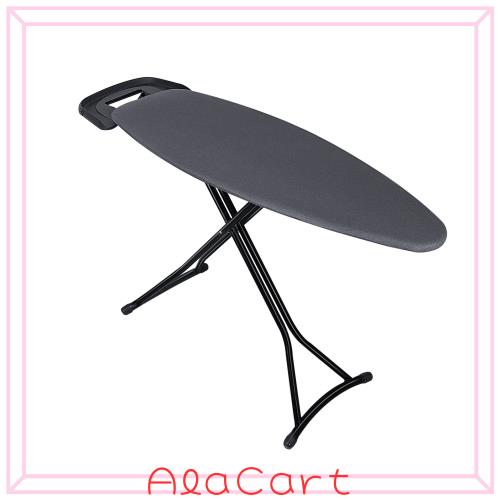 Duwee 大型アイロン台 伸縮可能な鉄座付き 耐熱カバー 厚いスペーサ付き 高さ調整可能 重さ堅牢 4本の脚折りたたみ可能 43 x 122 CMの通販は 12,758円