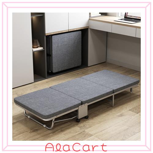 折りたたみベッド ベッド マットレス付き シングル コンパクト収納 四つ折り 折りたたみベッド マットレス付き シングル コンパクト 四つ折り 簡易