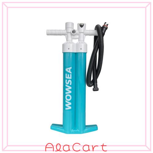 WOWSEA マニュアルエアーポンプ ダブルアクション 空気入れ＆空気抜き 両対応 28psi インフレータブルSUP用 空気入れ (Blue-2)の通販は 6,825円