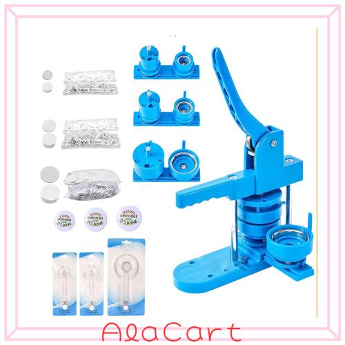 缶バッジメーカー 缶バッジマシン 缶バッジマシーン バッジ製造機 ６サイズバッジ作成に対応 バッジ素材付き オリジナルバッジDIY 手作りの通販は