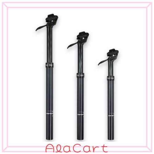 DJC バイク ドロッパーシートポスト 100mm 125mm 150mm トラベル マニュアルコントロールレバー 高さ調整可能 シートポスト ケーブルレス
