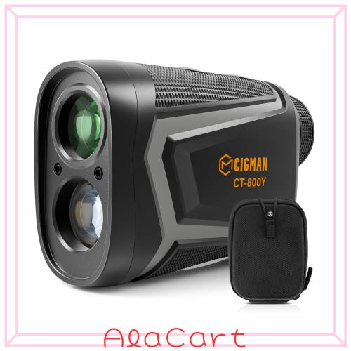 CIGMAN ゴルフレーザー距離計 800m対応 小型 軽量 高低差測定ON/OFF フラグロック 振動機能 光学6倍望遠 競技対応 高速測定 充電式 IP54の通販は 8,162円