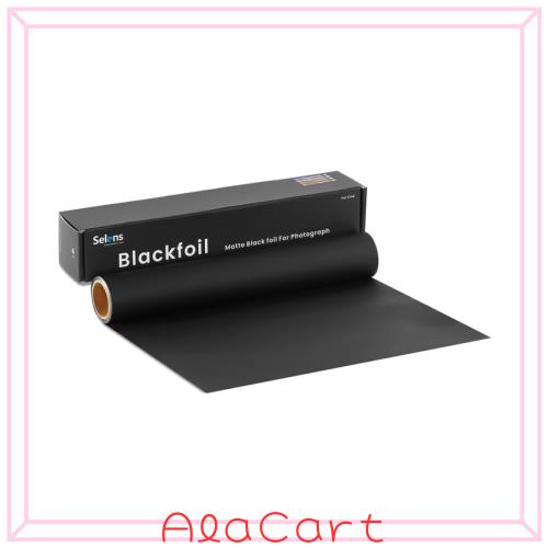 Selens つや消しブラック ブラックフォイル Cinefoil 12インチ×25フィートロール blackfoil 反射防止 光漏れ防止 撮影用