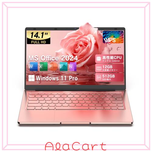 Dobios ノートパソコン 14インチ office搭載 日本語キーボード Windows 11Pro搭載/高速CPU Celeron/WIFI/USB3.0/miniHDMI/WEBカメラ搭載