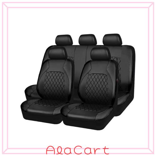 Snsowed 9ピースカーシートカバーPUレザーユニバーサルシートプロテクターフルセット自動車インテリアアクセサリーカーS車両用の通販は 5,337円