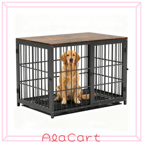 BingoPaw 大型犬用ケージ 屋根付き ドッグハウス 室内 木製 連結 丈夫 