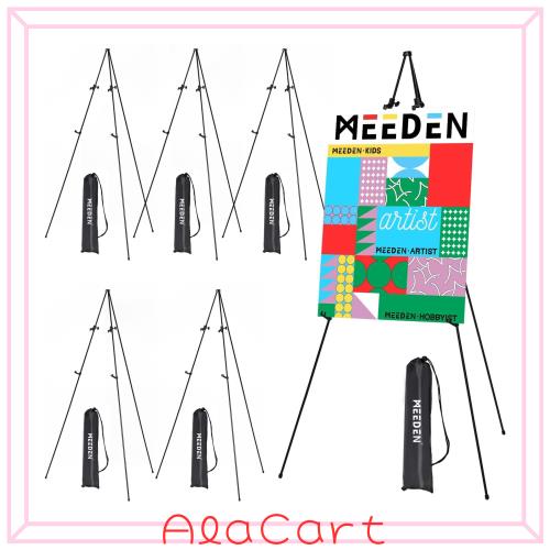MEEDEN イーゼル メタル製 展示用 高さ160cm 折りたたみ式 3段式 軽量 収納袋付き 三脚イーゼル イーゼルスタンド 装飾、看板、ポスターの通販は