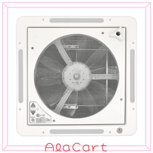 Iproods キャンピングカー 換気扇 ルーフベントファン 排気 換気 双方向空気交換 LEDライト付き (12V14インチ-1)