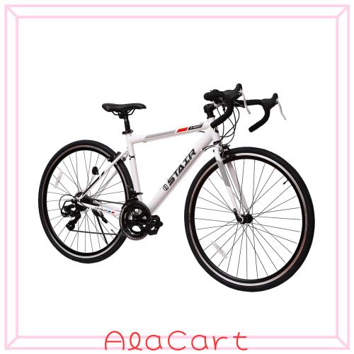 ロードバイク 自転車 シマノ14段変速 700*32cタイヤ ドロップハンドル 補助ブレーキ搭載 前後キャリパーブレーキ 超軽量高炭素鋼フレーム