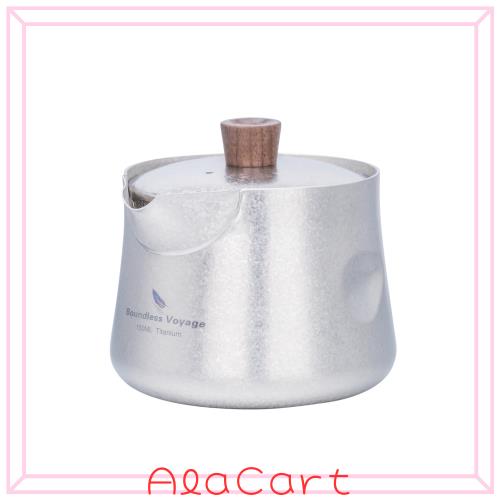 Boundless Voyage チタン 急須 小さい 150ml 耐熱 保温 中国茶器 超軽量 錆びない コンパクト 携帯用茶具 携帯急須 旅行 お出かけ用茶器