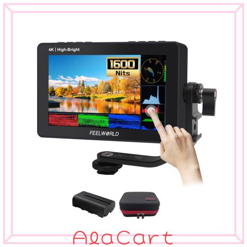 FEELWORLD F5 Pro X 5.5インチ タッチ式 フィールドモニター 1600nits 高輝度 4K HDMI 5V Type-C 給電 カスタム3D LUTは32個までロード可