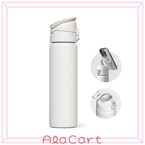 RHINOSHIELD (ライノシールド) AquaStand マグネットボトル 700ml | 保温保冷 直飲み ストローなし ステンレス製水筒 ウォーターボトル M