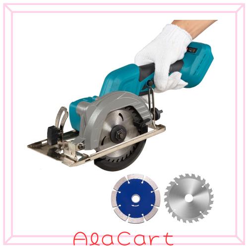 Tonsim 充電式18V コードレス 丸のこ本体 マキタ18V 純正/互換バッテリー BL1830 BL1860 BL1830B BL1860B など対応可能 ー 軽量 木材 合