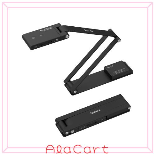 Innex DC500 USB Webカメラ/書画カメラ/スキャナー 3-in-1 1300万画素 4K/30fps ＆ 1080P/60fps 2つのフォーカスモード A3サイズ＆10cm近接