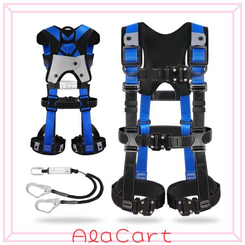 [TT TRSMIMA] フルハーネス 新規格 セット フルハーネス安全帯：全身反射 安全保護 ワンタッチ バックル 脱着簡単 ハーネス安全帯 ランヤ