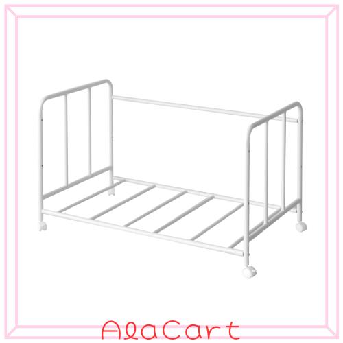 B＆E 布団収納ラック キャスター付き 押し入れ 布団ラック 幅104cm 奥行63cm 布団 収納 ラック クローゼット ふとん 高さ3段階調節 ふとんの通販は