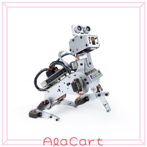 SunFounder PiDog ロボットキット Raspberry Pi 4/3B+/3B/Zero 2W, Python対応, 12個の強力なサーボ, 24種類の犬のような動作, ビデオ認