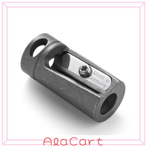 KeyUnity KT00 チタン合金鉛筆削り ドイツ鋼 手動式 色鉛筆 8mm鉛筆穴径 軽量 小型 携帯 ？EDC鉛筆削り シルバー mini安全鉛筆削り (KT00