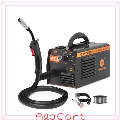 HZXVOGEN ノンガス 半自動 溶接機 100V 200V 兼用 MIG溶接機 145A 軽量 家庭用 日本語説明書 MIG-145