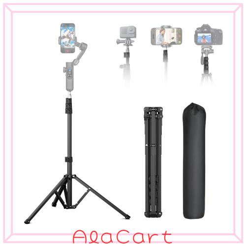 AOCHUAN T20トラベル三脚AOCHUANジンバル 金属製1.7M 完全カメラ三脚 スマートフォン用 カメラジンバルスタビライザー 0.44m ~1.7m アル