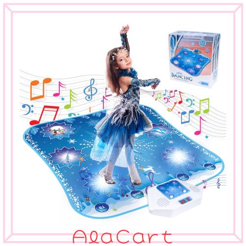アナと雪の女王 おもちゃ ダンスマット 女の子用 - 電子ダンスマット ワイヤレスBluetooth付き 子供用 ライトアップ LED キッズ ミュージ