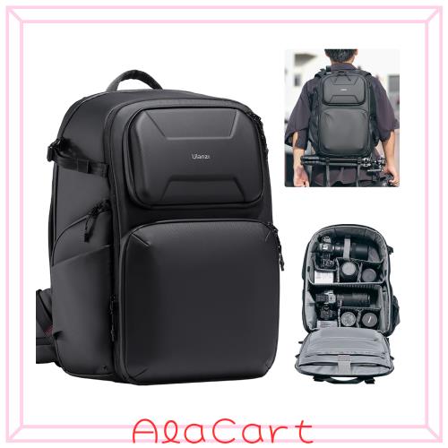 [VIJIM] Ulanzi BP10 カメラバッグ バックパック リュック 大容量 25L+10L サイドアクセス ハードカバー付き 一眼レフカメラ 三脚 小物収