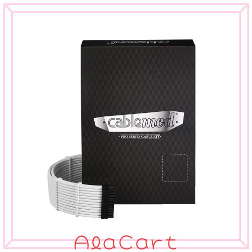 CableMod RT-Series Pro ModMesh Sleeved 12VHPWR StealthSense Dual Cable Kit for ASUS/Seasonic/Phanteks (White)