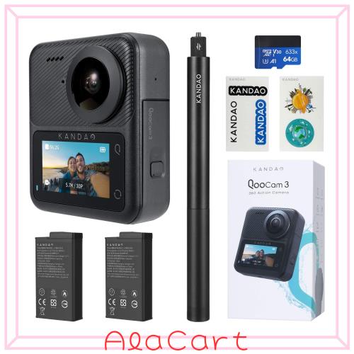 KanDao Qoocam 3 アクションカメラ 360度 62MP 5.7K 64GB