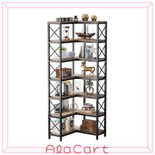 JOURNAL STANDARD 木製コーナーラック Amazon｜Tribesigns L字ラック オープンシェルフ コーナー本棚 7段