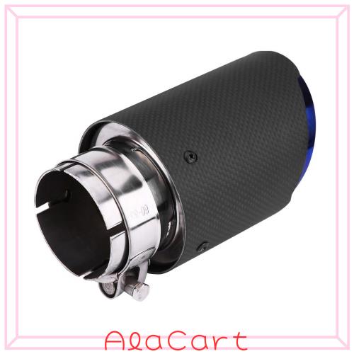 ユニバーサルカーボンファイバースタイル車用エキゾーストマフラーチップ - よりスムーズな排気、パワー向上、ステンレススチールを使用の通販は 5,235円