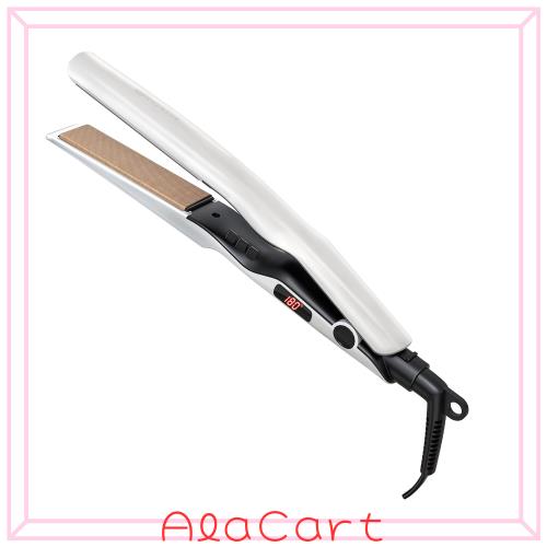 BAYATA ヘアアイロン シルクプロアイロン【瞬間水分蒸発しない・120℃〜230℃・マイナスイオン・海外対応】ストレート カール 2WAY 27mm 1